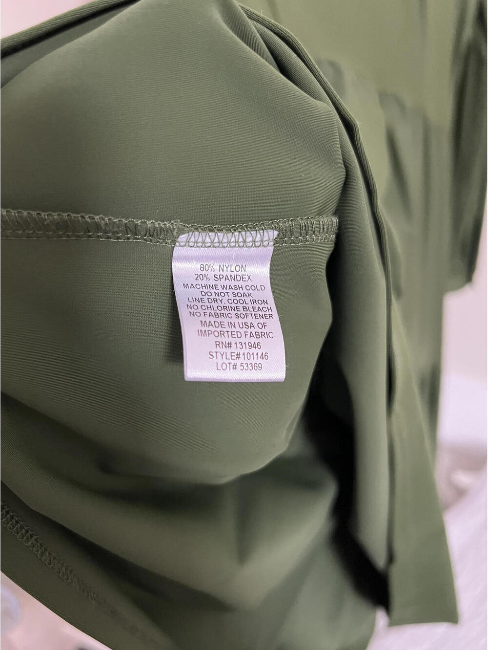 Jude Connally Olive Green Tiered Long-Sleeve Polo Dress - Picture 5 of 6